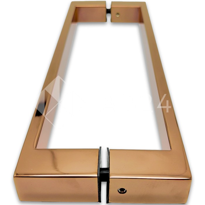 Ручка скоба FDR-88, 25х10х300х1.0 мм, нержавейка/розовое золото