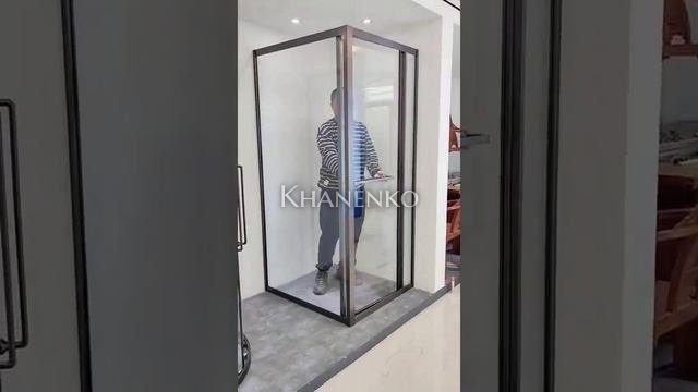 Угловой раздвижной комплект Клио FDS-103, 1200х1200х2000 мм для стекла 8 мм, дверь 650 мм, нержавейка/полированный