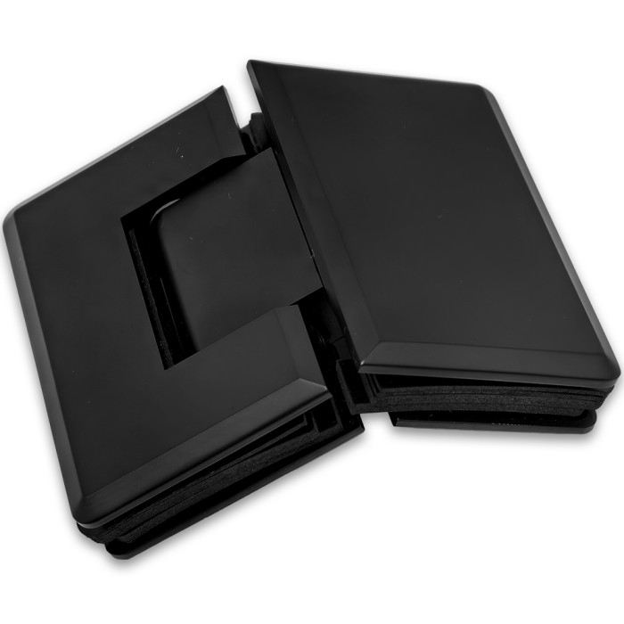 Петля Бета FDP-24-DEF с дефектом стекло-стекло 135°, нержавейка/черный