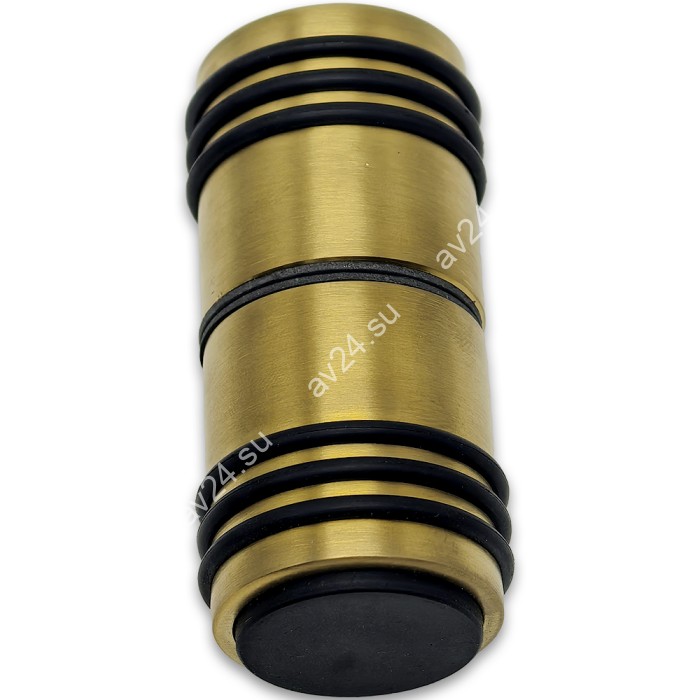 Ручка кноб Йота FDR-141 с одним резиновым торцом, алюминий/брашированное золото