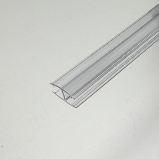 Уплотнитель H-образный для стекла 8 мм прозрачный 2.5 м, FDPP-160.8 PVC/CL