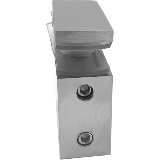 Крепление FDC-34, трубы 30х10 к стеклу, нержавейка/матовый