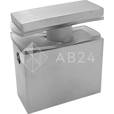 Крепление FDC-34, трубы 30х10 к стеклу, нержавейка/матовый