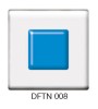 Фьюзинг квадрат DFTN 008 прозрачно-синего цвета, 6 см