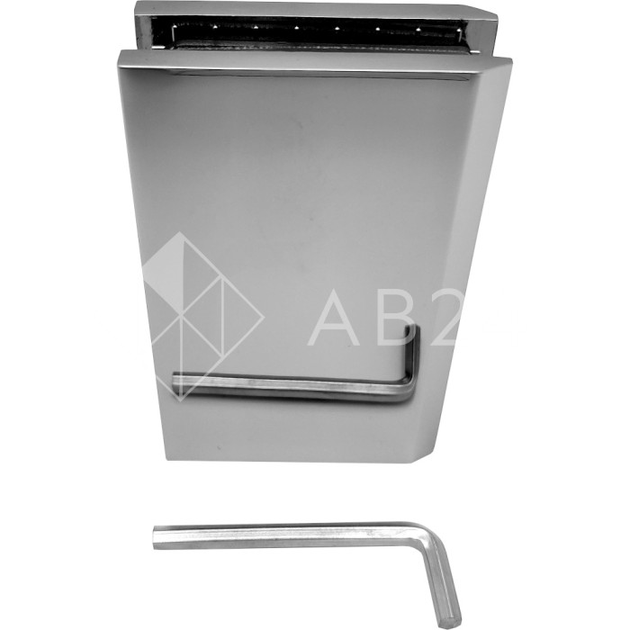 Коннектор для стекла Альфа α FDK-10, стена-стекло 90°, цинк/хром