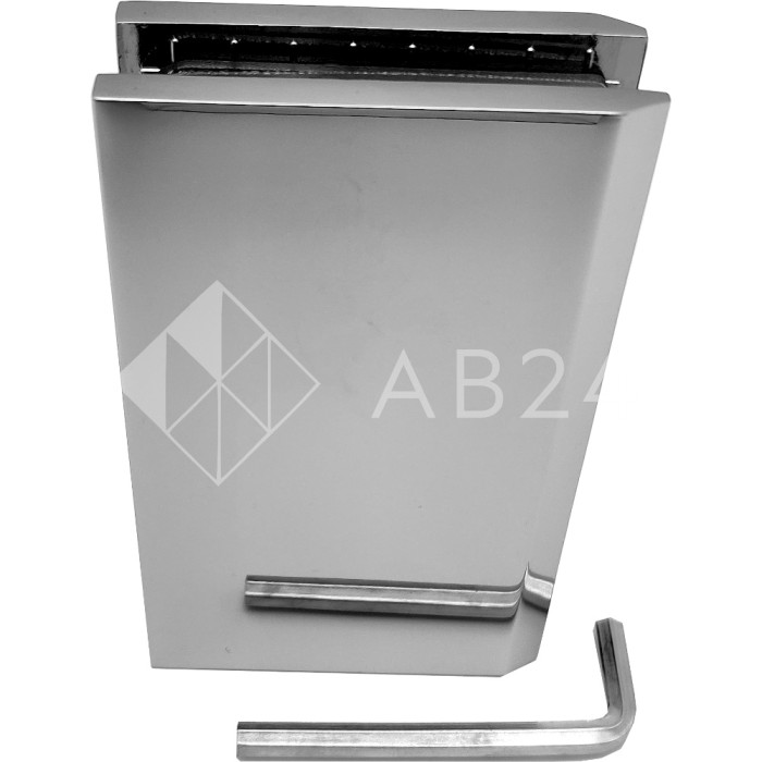 Коннектор для стекла Альфа α FDK-10, стена-стекло 90°, цинк/хром