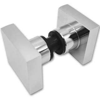 Ручка кноб FDR-30 квадратная, алюминий/хром
