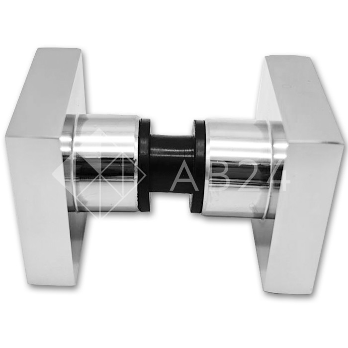 Ручка кноб FDR-30 квадратная, алюминий/хром