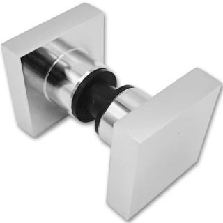 Ручка кноб FDR-30 квадратная, алюминий/хром