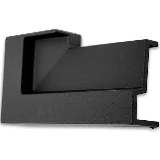 Заглушка торцевая FDPA-430L Левая для порога, ПВХ/черный