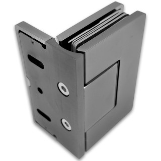 Петля Афина FDP-130 стена-стекло с бок.креплением, латунь/оружейная сталь