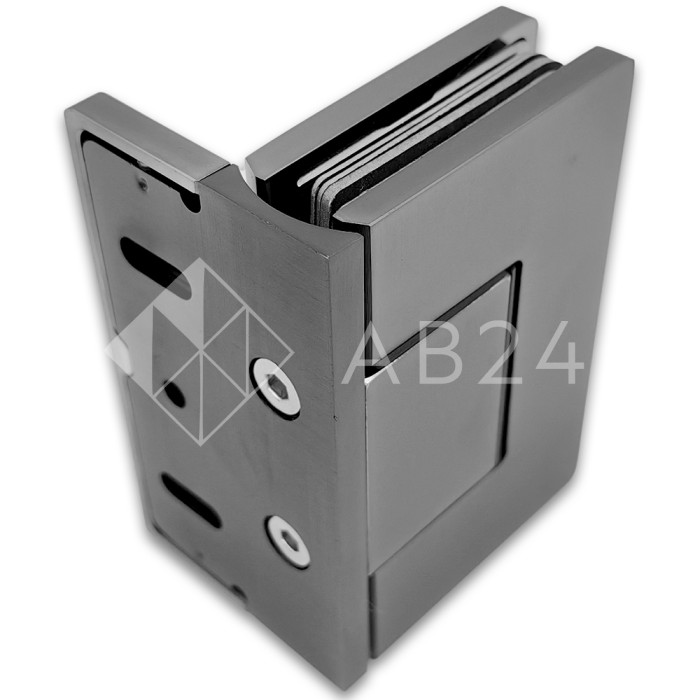 Петля Афина FDP-130 стена-стекло с бок.креплением, латунь/оружейная сталь