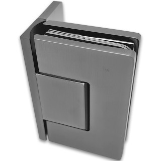 Петля Афина FDP-130 стена-стекло с бок.креплением, латунь/оружейная сталь