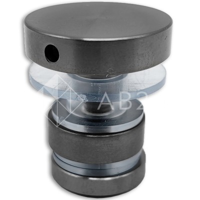 Крепление трека к стеклу FDS-32, нержавейка/оружейная сталь