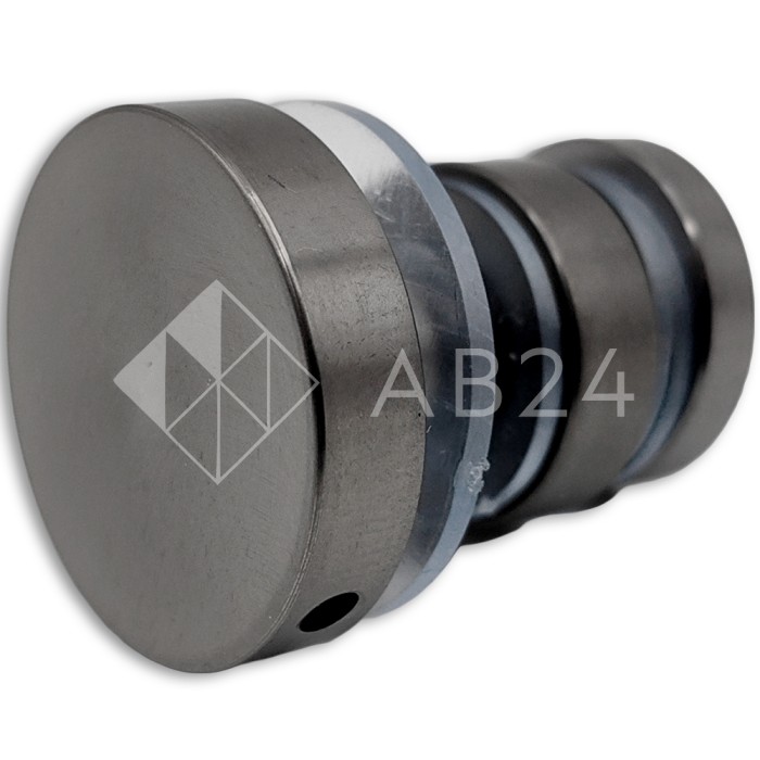 Крепление трека к стеклу FDS-32, нержавейка/оружейная сталь