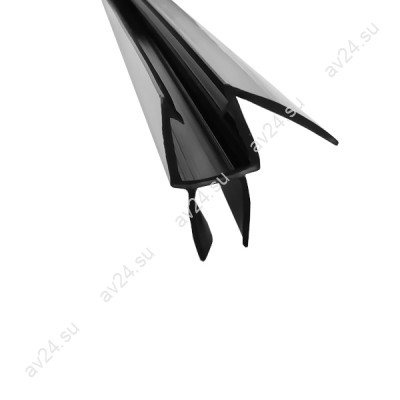 Уплотнитель ПРЕМИУМ нижний черный 2.2 м под стекло 6 мм FDPP-406.6