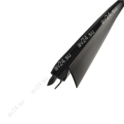 Уплотнитель ПРЕМИУМ нижний черный 2.2 м под стекло 6 мм FDPP-406.6