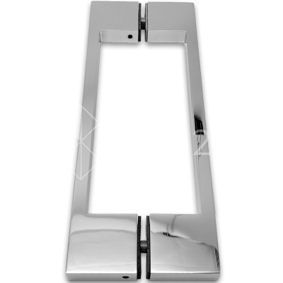 Ручка скоба FDR-90, 10х15х220х1.0 мм, латунь/хром