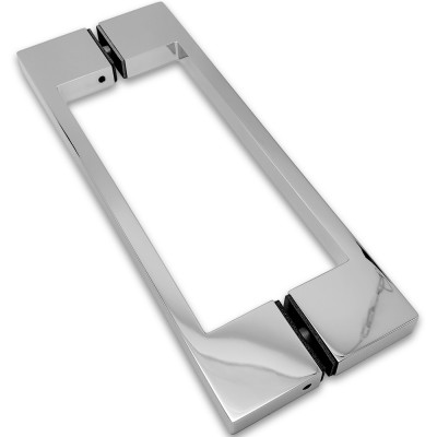 Ручка скоба FDR-90, 10х15х220х1.0 мм, латунь/хром