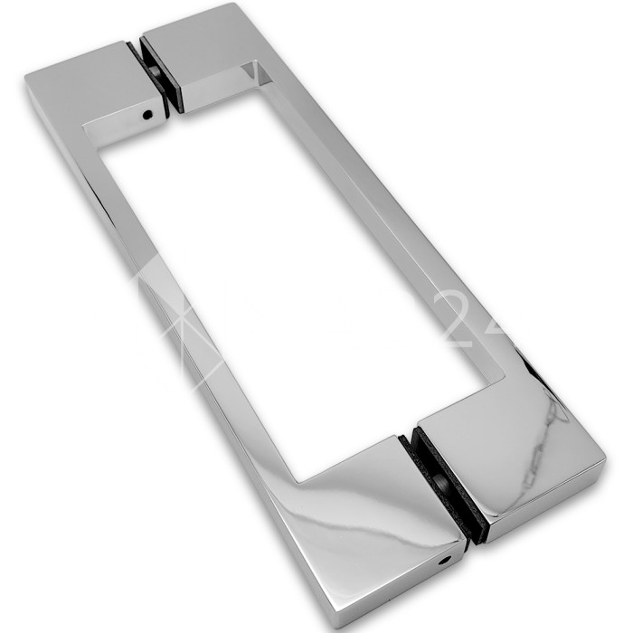 Ручка скоба FDR-90, 10х15х220х1.0 мм, латунь/хром