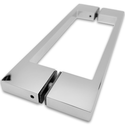 Ручка скоба FDR-90, 10х15х220х1.0 мм, латунь/хром