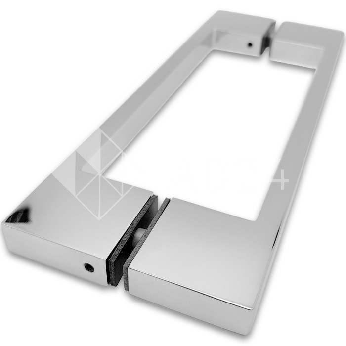 Ручка скоба FDR-90, 10х15х220х1.0 мм, латунь/хром