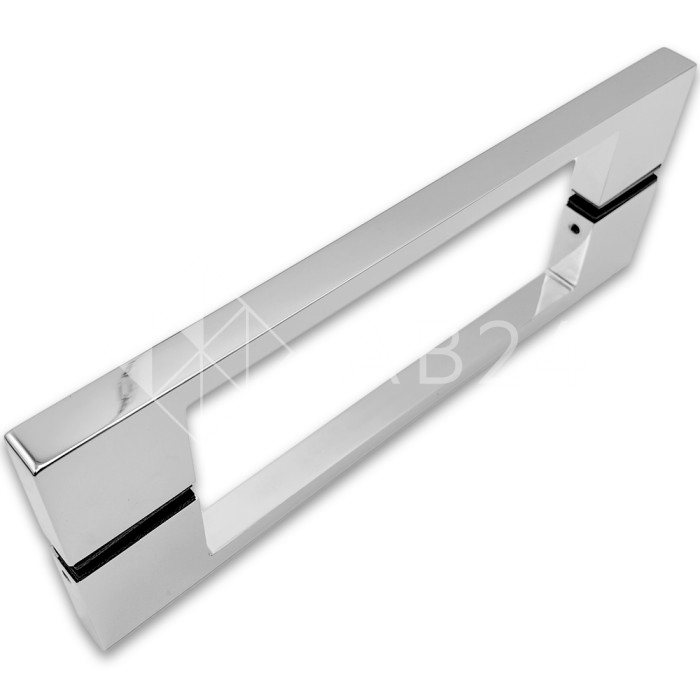 Ручка скоба FDR-90, 10х15х220х1.0 мм, латунь/хром