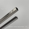 Трапециевидный распашной комплект Юнона FDS-104, 750х620х750х2000 мм, нержавейка/черный