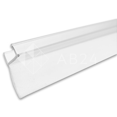 Уплотнитель FDPP-712.8-DEF с дефектом узкопрофильный ПРЕМИУМ Ч-образный длина 2.5 м, ус 18 мм под стекло 8 мм, ПВХ/прозрачный
