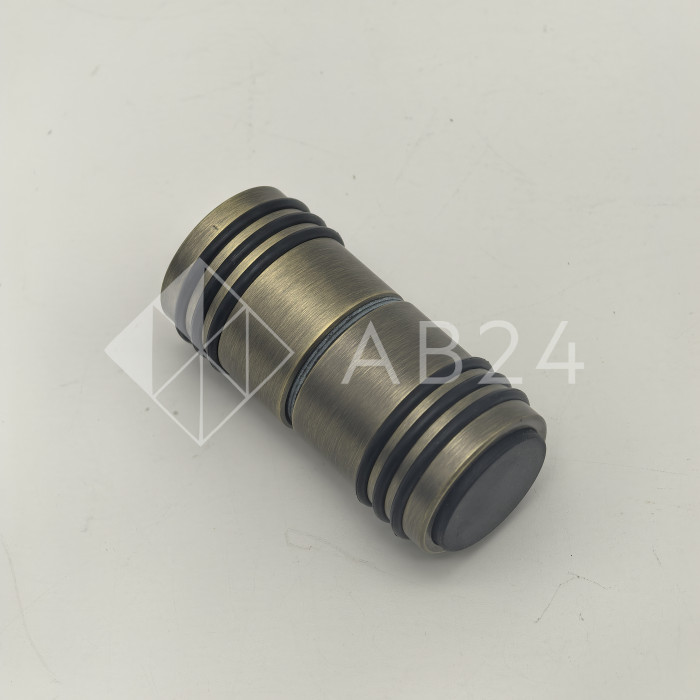 Ручка кноб Йота FDR-141 с одним резиновым торцом, алюминий/бронза