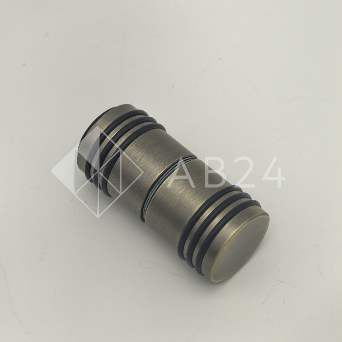 Ручка кноб Йота FDR-141 с одним резиновым торцом, алюминий/бронза