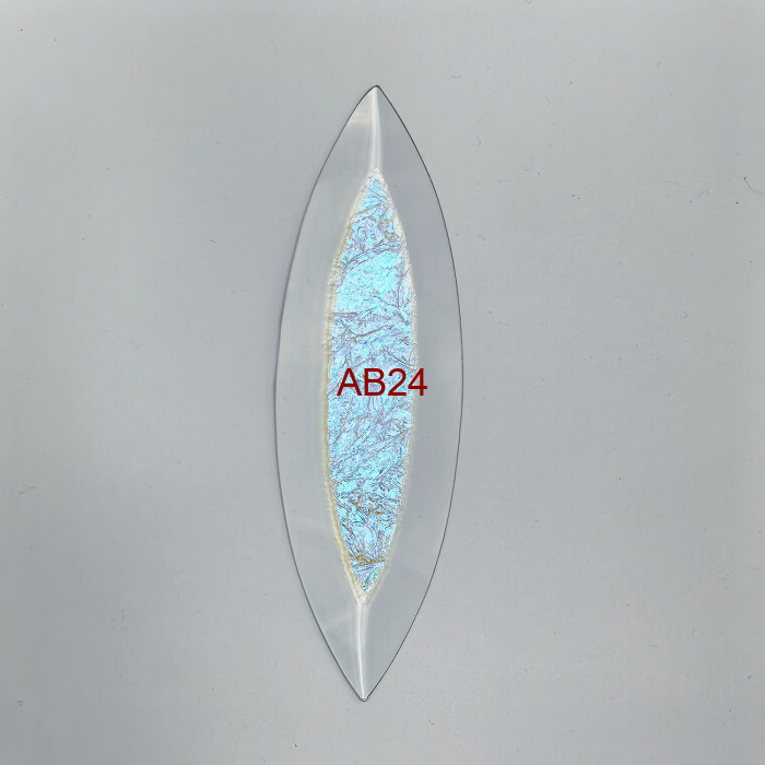 Бевелс AV107 дихроичный 42 х 142 мм, желтый мороз