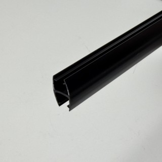 Уплотнитель H-образный для стекла 8 мм черный 2.5 м, FDPP-160.8 PVC/BL