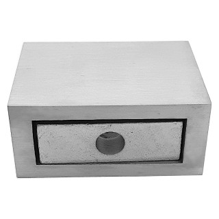 Крепление FDC-30 трубы 30х10 к стене, нержавейка/матовый