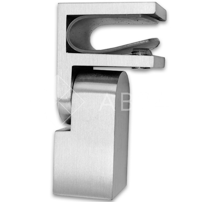 Держатель стекла FDC-50, 15х15 торцевой 0°-180°, нержавейка/матовый