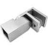 Держатель стекла FDC-50, 15х15 торцевой 0°-180°, нержавейка/матовый