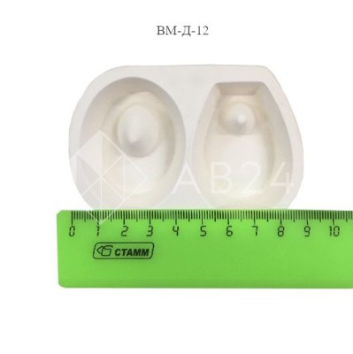 Форма для фьюзинга Двухместная с отверстием (бижутерия) ВМ-Д-12