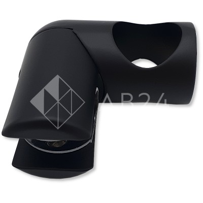 Держатель стекла FDC-23 трубы 19 сквозной 90°, латунь/черный