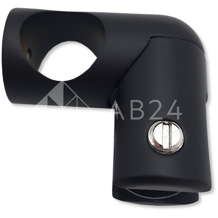 Держатель стекла FDC-23 трубы 19 сквозной 90°, латунь/черный