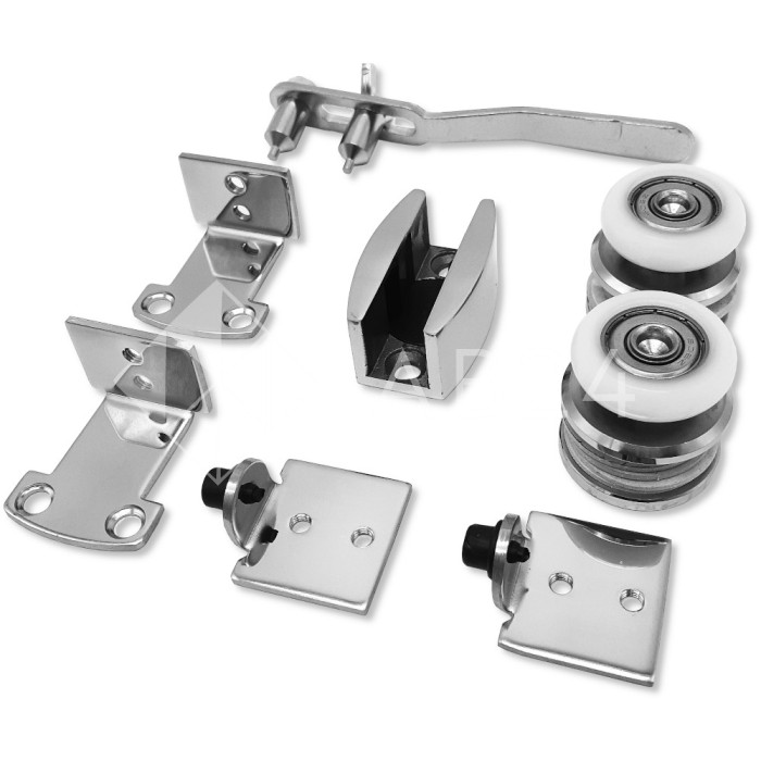 Раздвижная система FDS-3 (без трека), нержавейка/полированный