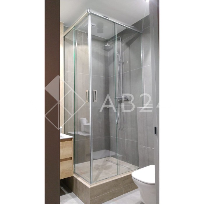 Раздвижная система FDS-3 (без трека), нержавейка/полированный