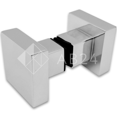 Ручка кноб FDR-31 квадратная, алюминий/хром