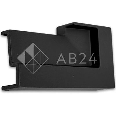 Заглушка торцевая FDPA-430R Правая для порога, ПВХ/черный