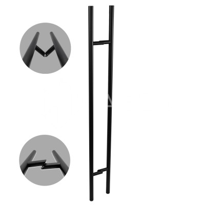 Ручка FKR-210 для стеклянной двери 32x1020х1500х1 мм, нержавейка/черный