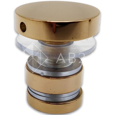 Крепление трека к стеклу FDS-32, нержавейка/розовое золото