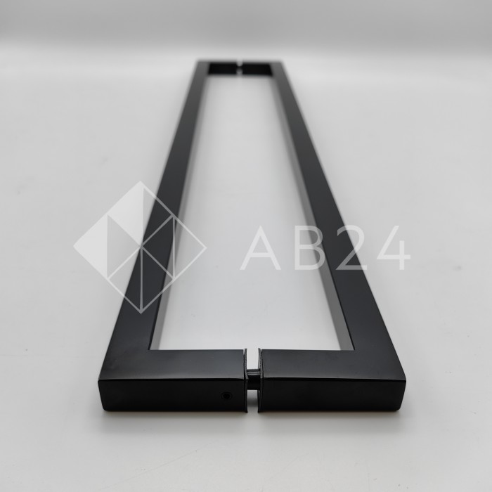 Ручка скоба FDR-707, 19х19х650х1.0 мм, нержавейка/черный