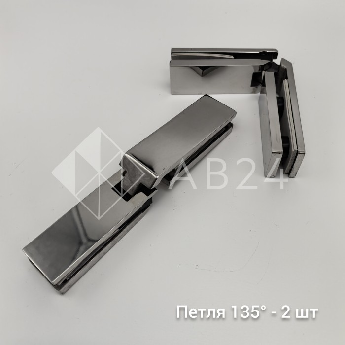 Трапециевидный распашной комплект Юнона FDS-104, 750х620х750х2000 мм, нержавейка/полированный