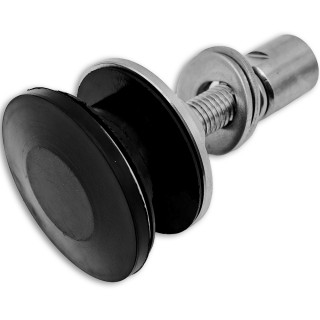 Рутель шарнирный FN-100 без зенковки с гайкой M14, нержавейка/матовый