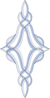 Бевелс AV47 дверной (19 элементов) 395 х 770 мм