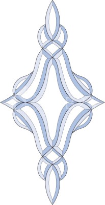 Бевелс AV47 дверной (19 элементов) 395 х 770 мм